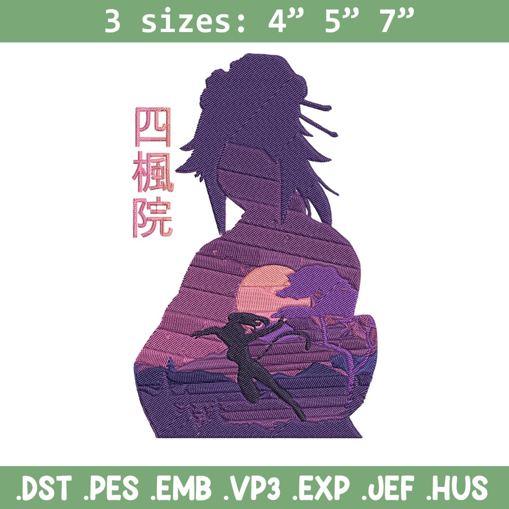 Shihouin Yoruichi Embroidery Design, Bleach Embroidery, Embroidery File, Anime Embroidery, Anime shirt, Digital download.jpg