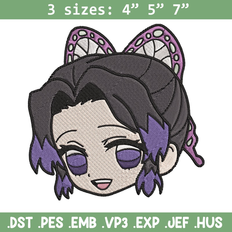 Shinobu sticker Embroidery Design, Demon slayer Embroidery, Embroidery File, Anime Embroidery, Digital download.jpg