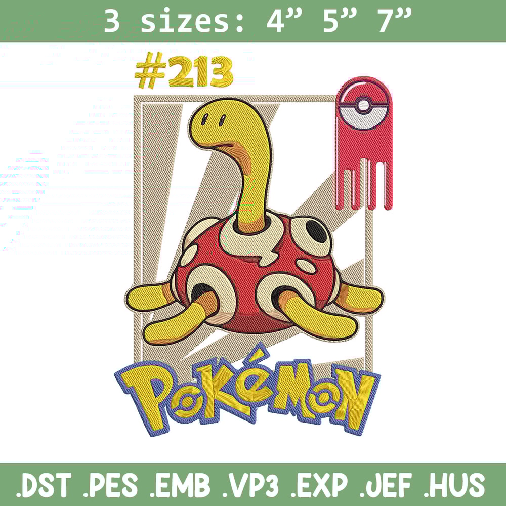 Shuckle Embroidery Design, Pokemon Embroidery, Embroidery File, Anime Embroidery, Anime shirt, Digital download..jpg