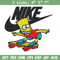 Simpson funny Nike Embroidery design, Simpson cartoon Embroidery, Nike design, Embroidery file, Instant download..jpg