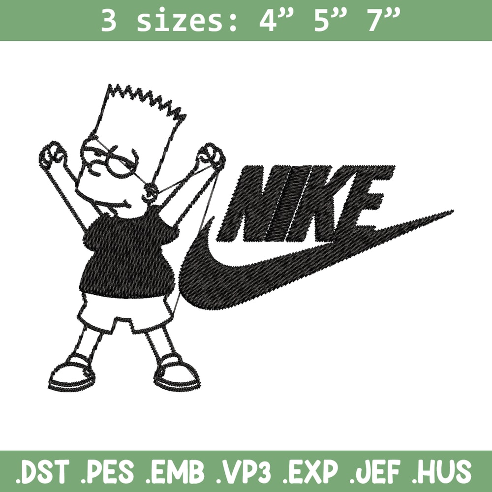 Simpson Nike Embroidery design, Simpson cartoon Embroidery, Nike design, Embroidery file, logo shirt, Instant download..jpg