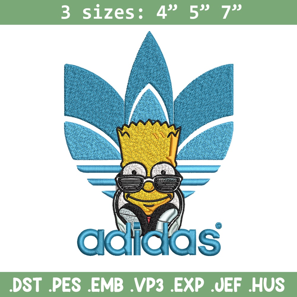 Bart simpson adidas Embroidery Design,Adidas Embroidery, Brand Embroidery, Embroidery File, Logo shirt, Digital download.jpg