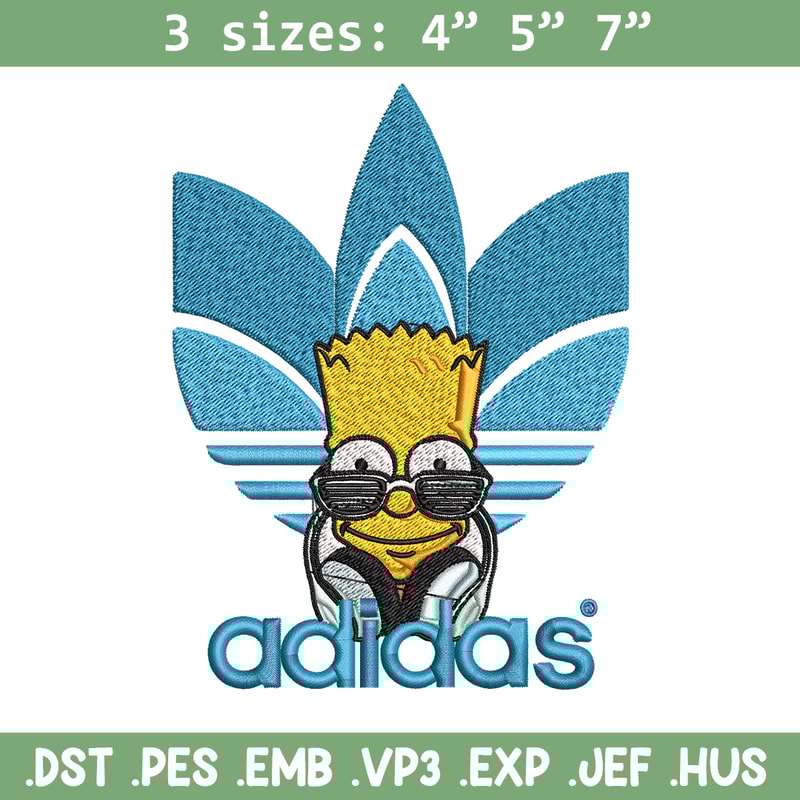 Bart simpson adidas Embroidery Design,Adidas Embroidery, Brand Embroidery, Embroidery File, Logo shirt, Digital download.jpg
