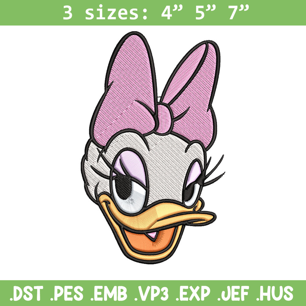 Daisy Duck Embroidery Design, Disney Embroidery, Embroidery design, cartoon shirt, Embroidery File, Digital download..jpg