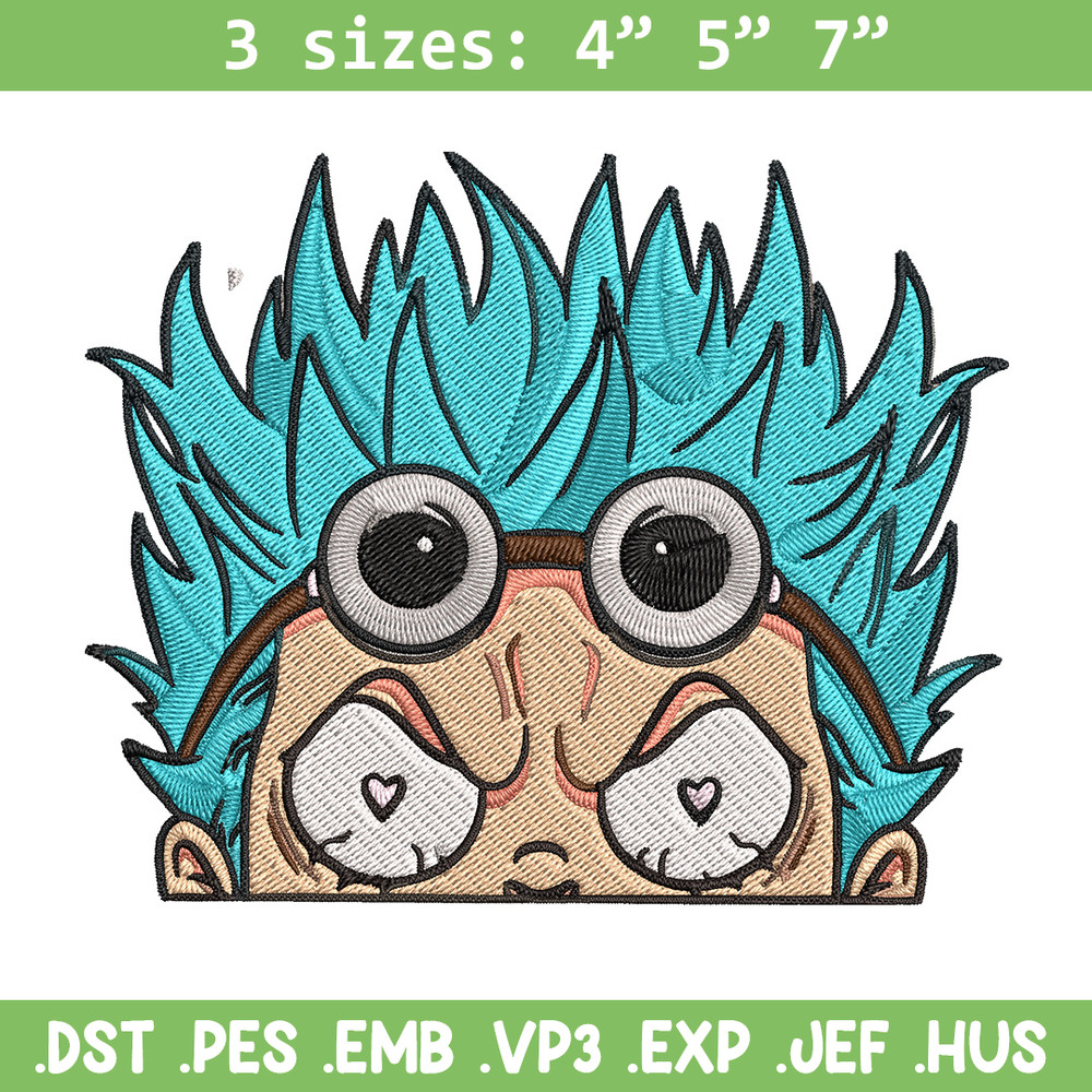 Franky Peeker Embroidery Design, One piece Embroidery, Embroidery File, Anime Embroidery, Anime shirt, Digital download.jpg
