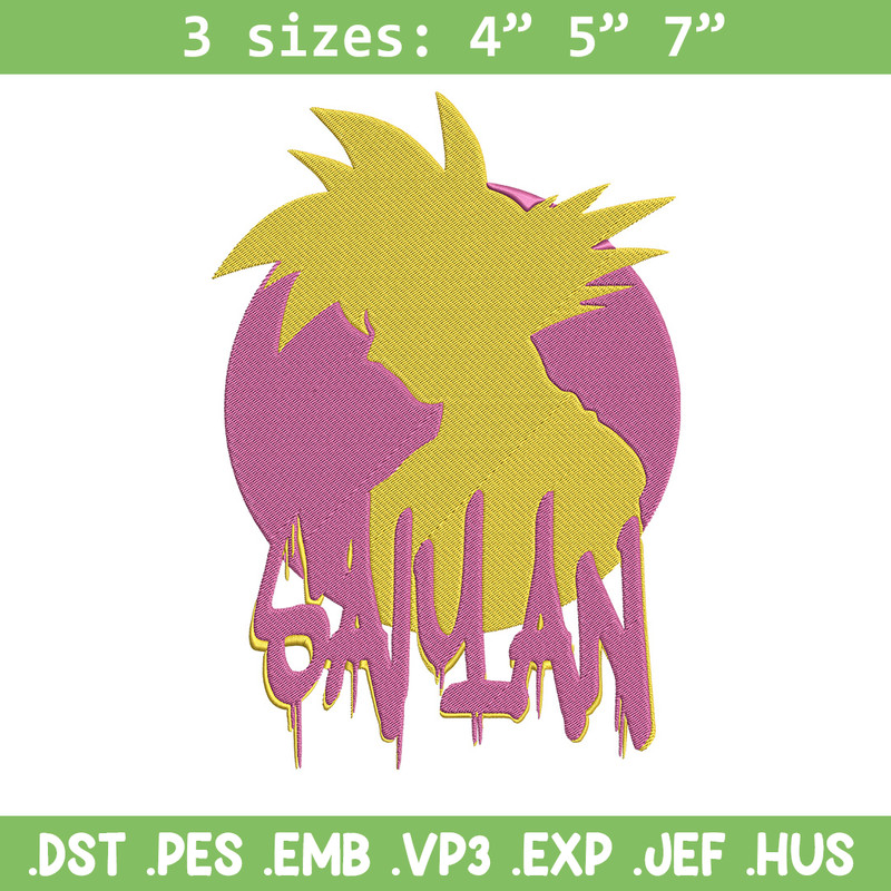 Goku circle Embroidery Design, Dragonball Embroidery, Embroidery File, Anime Embroidery, Anime shirt, Digital download..jpg