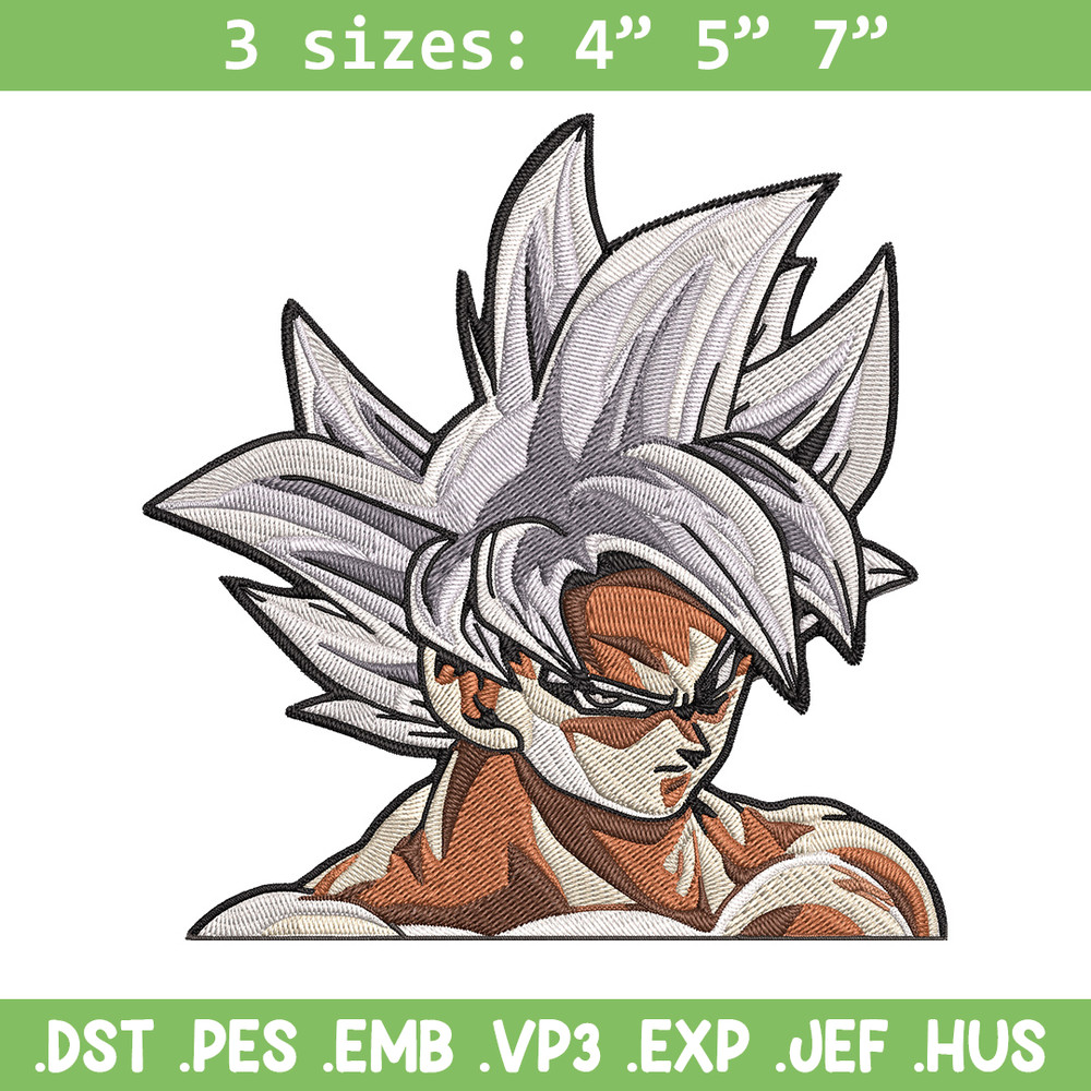 Goku mui Embroidery Design, Dragonball Embroidery, Embroidery File, Anime Embroidery, Anime shirt, Digital download.jpg