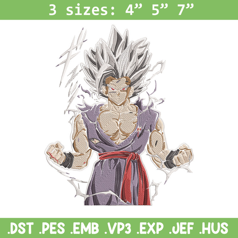 Goku Ultra form Embroidery Design, Dragonball Embroidery, Embroidery File, Anime Embroidery,Anime shirt,Digital download.jpg