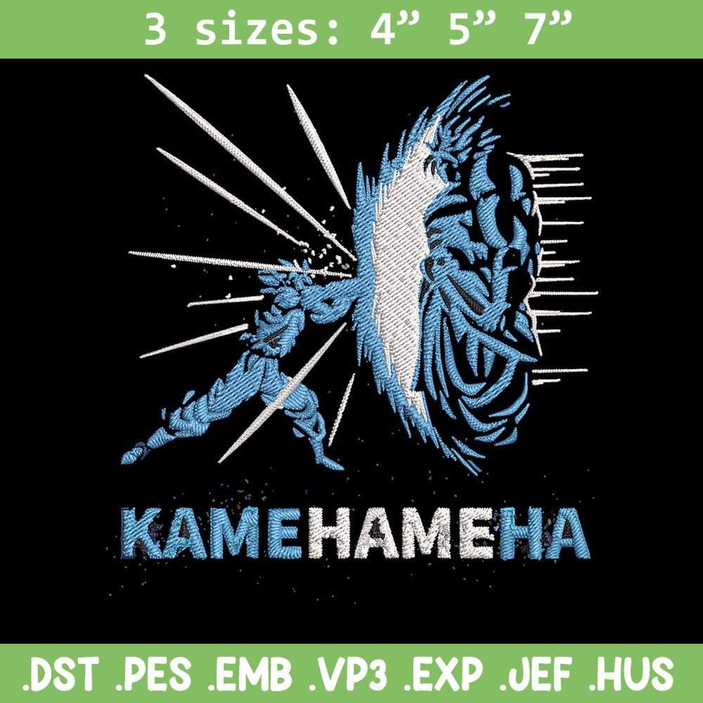 Kamehameha Embroidery Design, Dragonball Embroidery, Embroidery File, Anime Embroidery, Anime shirt, Digital download.jpg