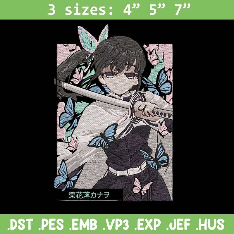 Kanao poster Embroidery Design, Demon slayer Embroidery, Embroidery File, Anime Embroidery, Digital download..jpg