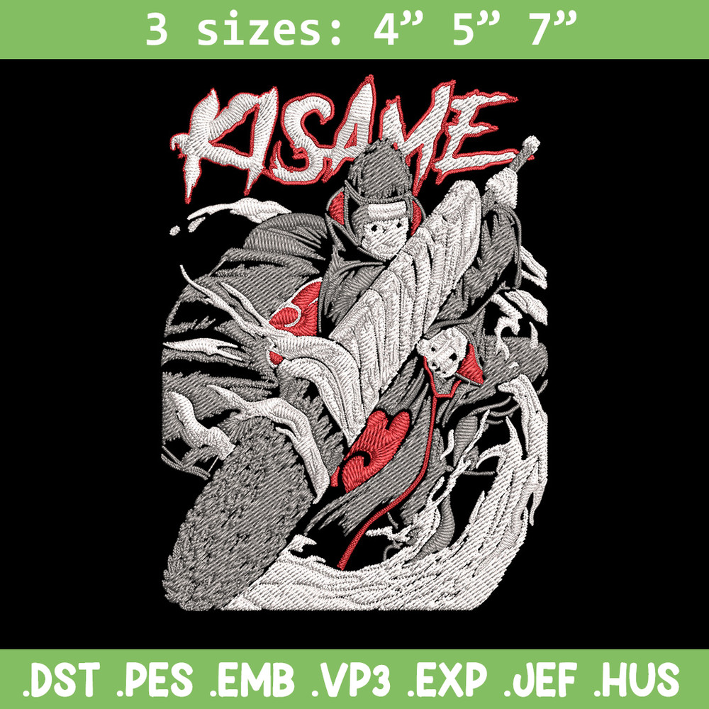 Kisame poster Embroidery Design, Naruto Embroidery,Embroidery File, Anime Embroidery, Anime shirt, Digital download.jpg