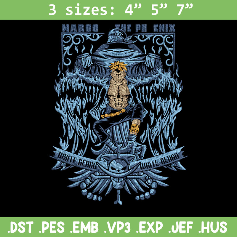 Marco poster Embroidery Design,One piece Embroidery, Embroidery File, Anime Embroidery, Anime shirt, Digital download.jpg