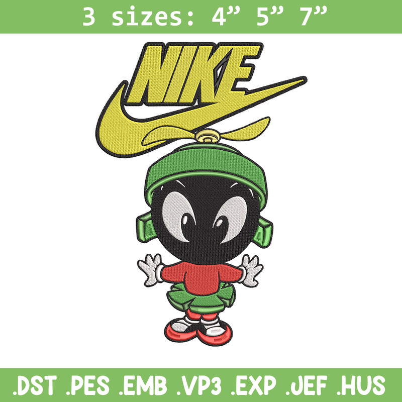 Marvin nike Embroidery Design, Marvin Embroidery, Embroidery File, Nike Embroidery, Anime shirt, Digital download.jpg