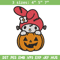 Melody pumpkin Embroidery design, Halloween Hello kitty Embroidery, cartoon design, Embroidery File, Digital download..jpg