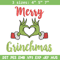Merry grinchmas embroidery design,Grinch embroidery,Chrismas design, Embroidery shirt, Embroidery file, Digital download.jpg
