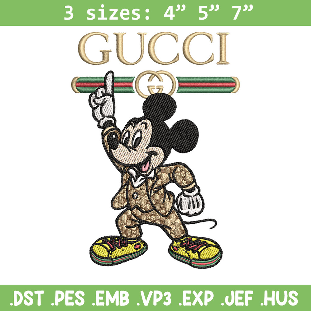 Mickey gucci Embroidery Design, Gucci Embroidery, Embroidery File,Logo shirt, Sport Embroidery, Digital download.jpg