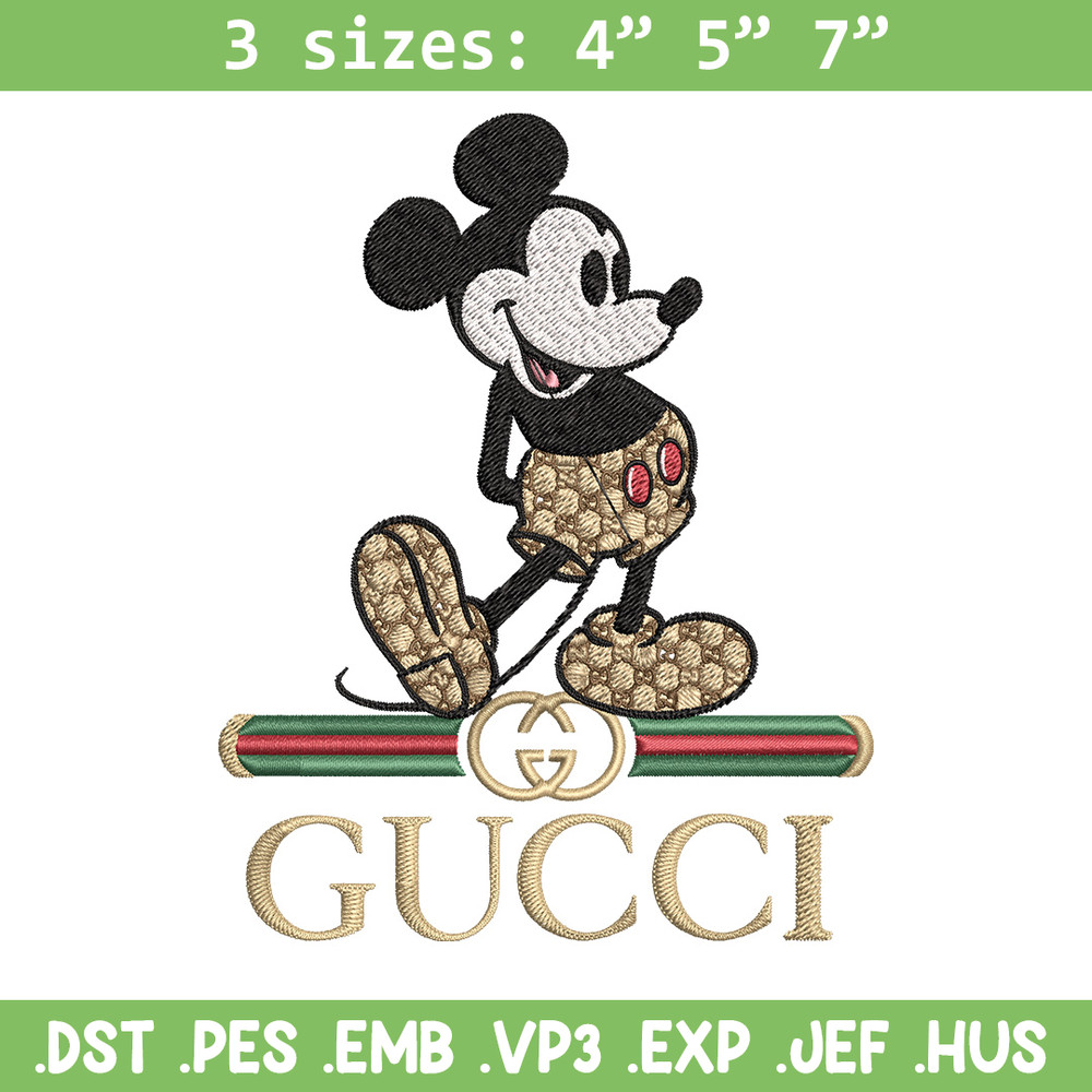 Mickey gucci Embroidery Design, Gucci Embroidery, Embroidery File,Logo shirt, Sport Embroidery,Digital download.jpg