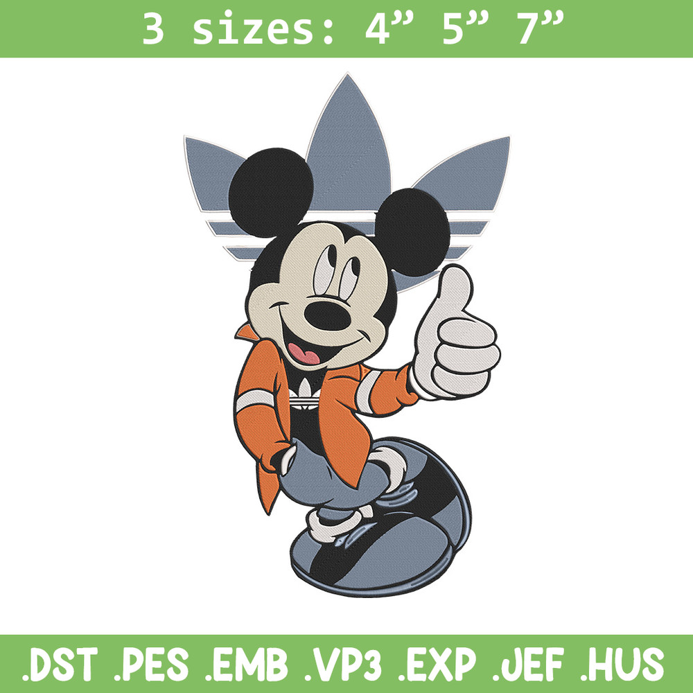 Mickey x adidas Embroidery Design, Mickey Embroidery, Embroidery File, Adidas Embroidery, Anime shirt, Digital download.jpg