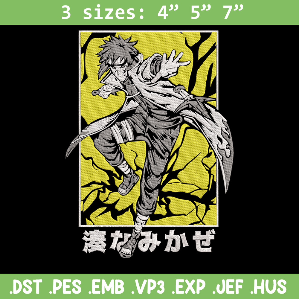 Minato poster Embroidery Design, Naruto Embroidery,Embroidery File, Anime Embroidery, Anime shirt, Digital download.jpg