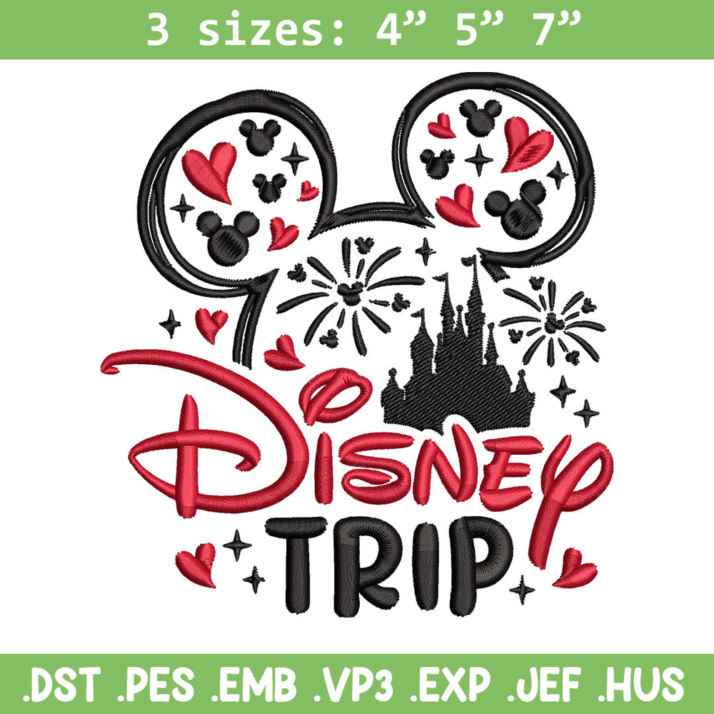Minnie Mouse Disney Trip Embroidery Design, Disney logo Embroidery, Embroidery File, Embroidery design, Digital download.jpg
