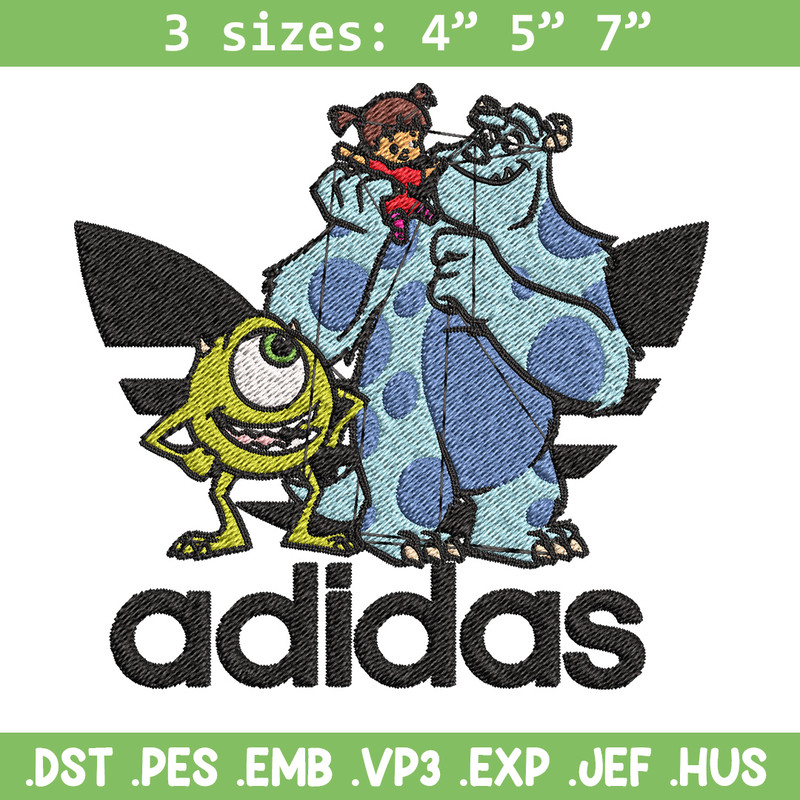Monster disney Embroidery Design, Adidas Embroidery, Brand Embroidery, Embroidery File,Logo shirt,Digital download.jpg