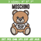 Moschino Kids Teddy logo Embroidery design, Moschino Embroidery, logo design, Embroidery File, Instant download..jpg