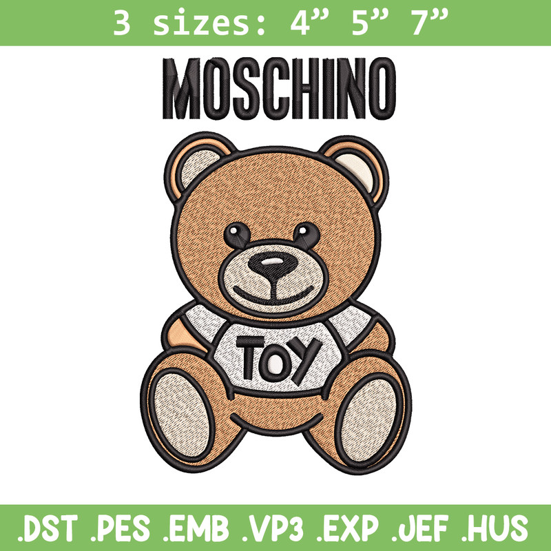 Moschino Kids Teddy logo Embroidery design, Moschino Embroidery, logo design, Embroidery File, Instant download..jpg