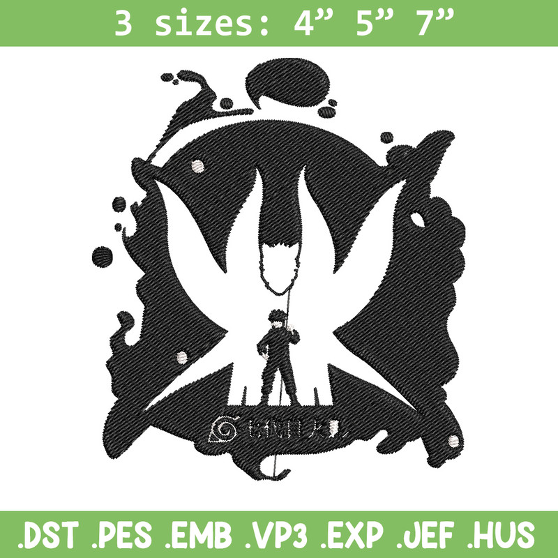 Naruto x kurama Embroidery Design, Naruto Embroidery, Embroidery File, Anime Embroidery,Anime shirt, Digital download.jpg