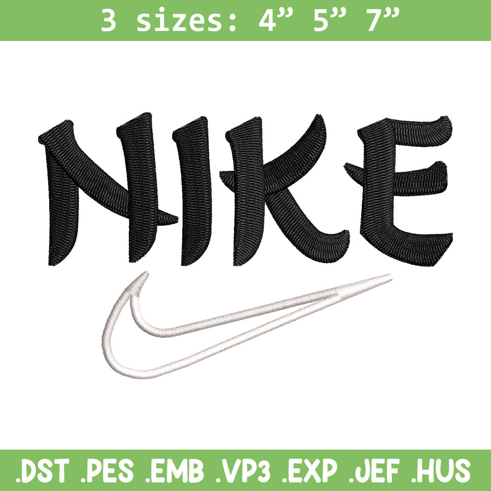 Nike black embroidery design, Nike embroidery, Nike design, Embroidery shirt, Embroidery file,Digital download.jpg