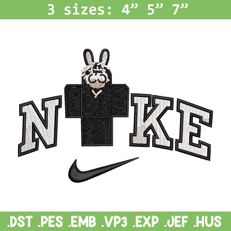 Nike bunny lego embroidery design, Bunny embroidery, Nike design, Embroidery shirt, Embroidery file, Digital download.jpg