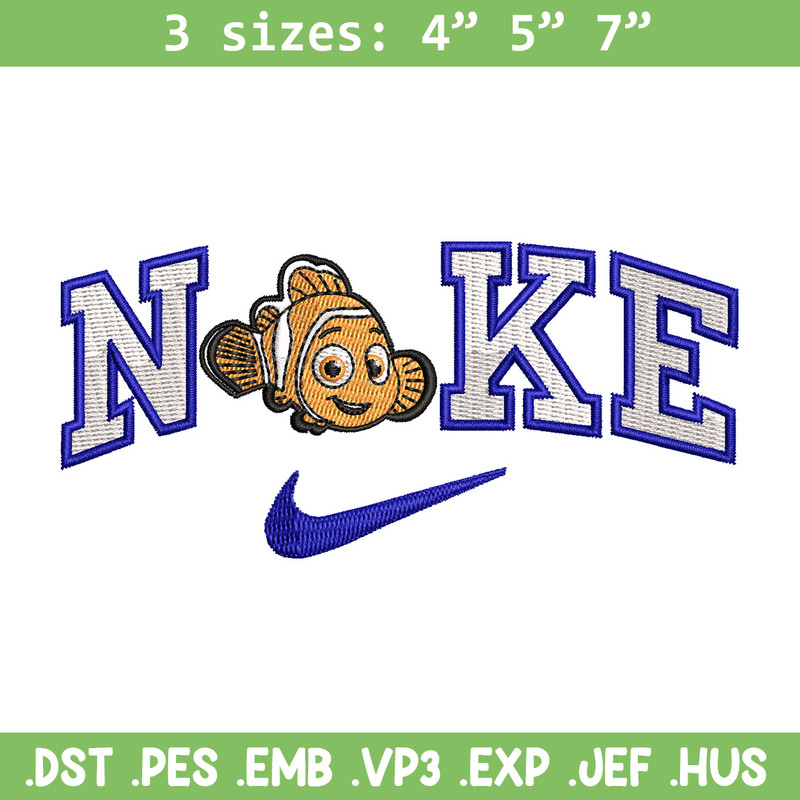 Nike fish cartoon embroidery design, Cartoon embroidery, Nike design, Embroidery shirt, Embroidery file,Digital download.jpg