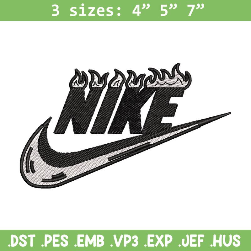 Nike flame embroidery design, Flame embroidery, Nike design, Embroidery shirt, Embroidery file, Digital download.jpg