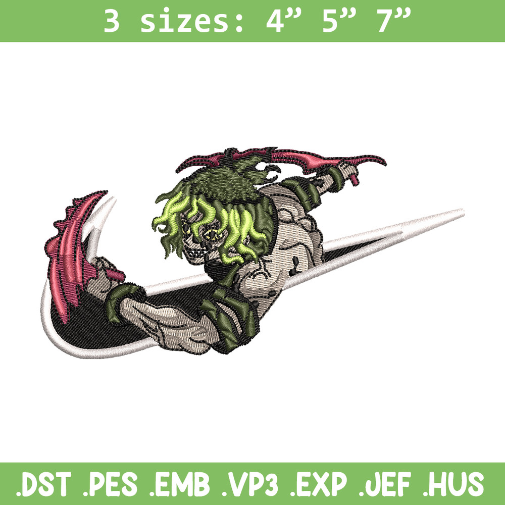 Nike Gyutaro embroidery design, Kimetsu no Yaiba embroidery, nike design, anime shirt, digital download.jpg