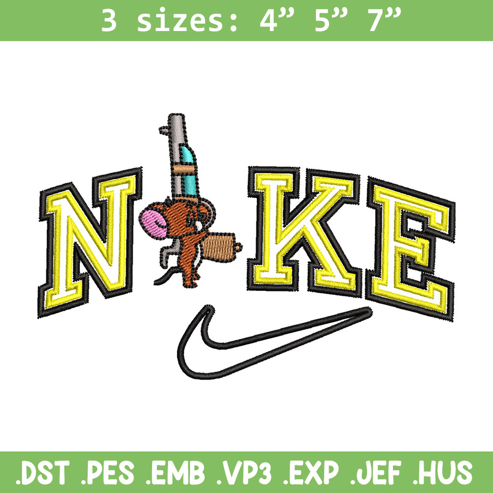 Nike jerry embroidery design, Tom jerry embroidery, Nike design, Embroidery shirt, Embroidery file,Digital download.jpg