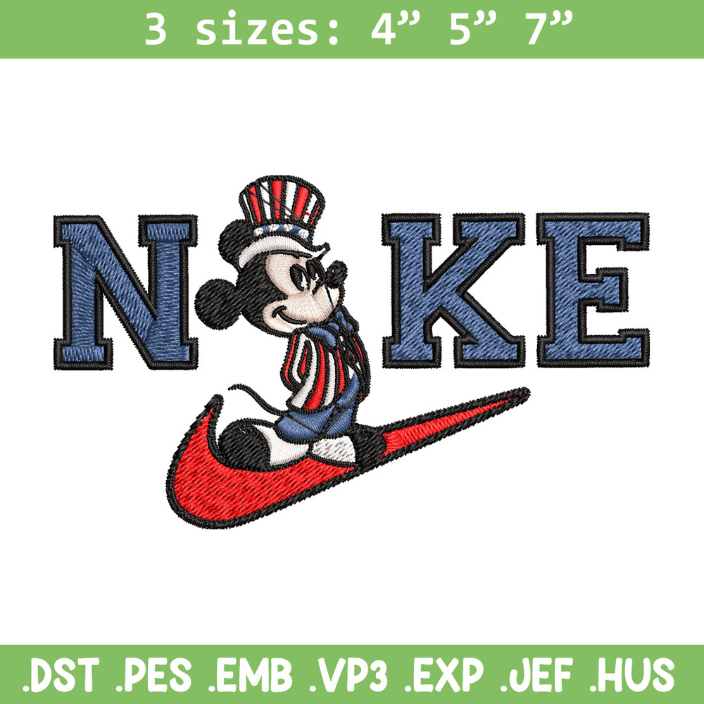Nike mickey Embroidery Design, Brand Embroidery, Nike Embroidery, Embroidery File, Logo shirt, Digital download.jpg