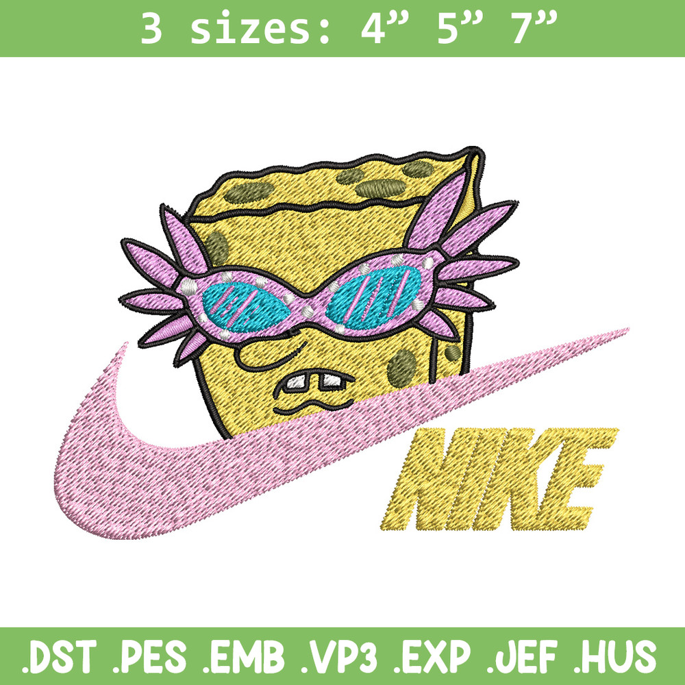 Nike spongebob Embroidery Design, Nike Embroidery, Brand Embroidery, Embroidery File, Logo shirt, Digital download.jpg