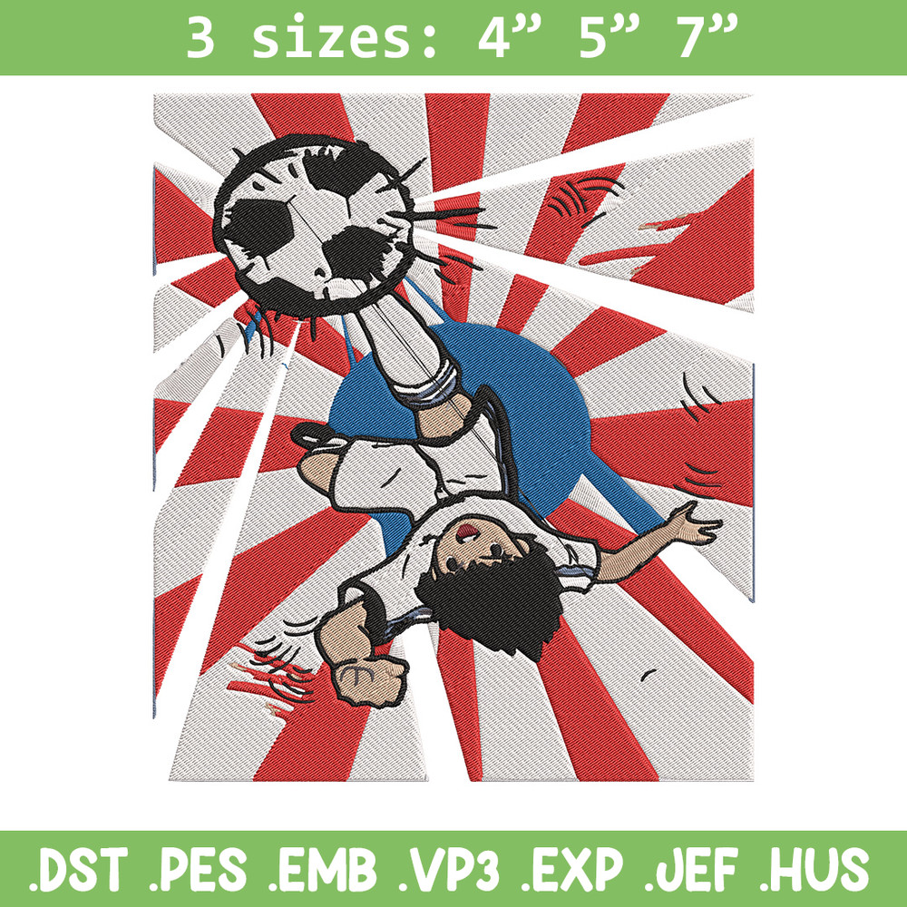 Ozora Tsubasa Embroidery Design, Tsubasa Embroidery, Embroidery File, Anime Embroidery, Anime shirt, Digital download.jpg