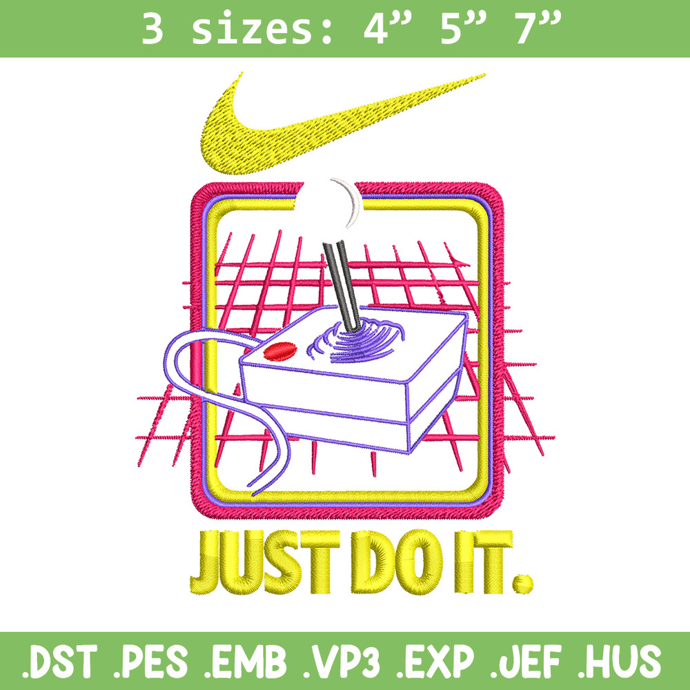 Retro nostalgia game Nike Embroidery design, logo Embroidery, Nike design, Embroidery file, logo shirt, Instant download.jpg