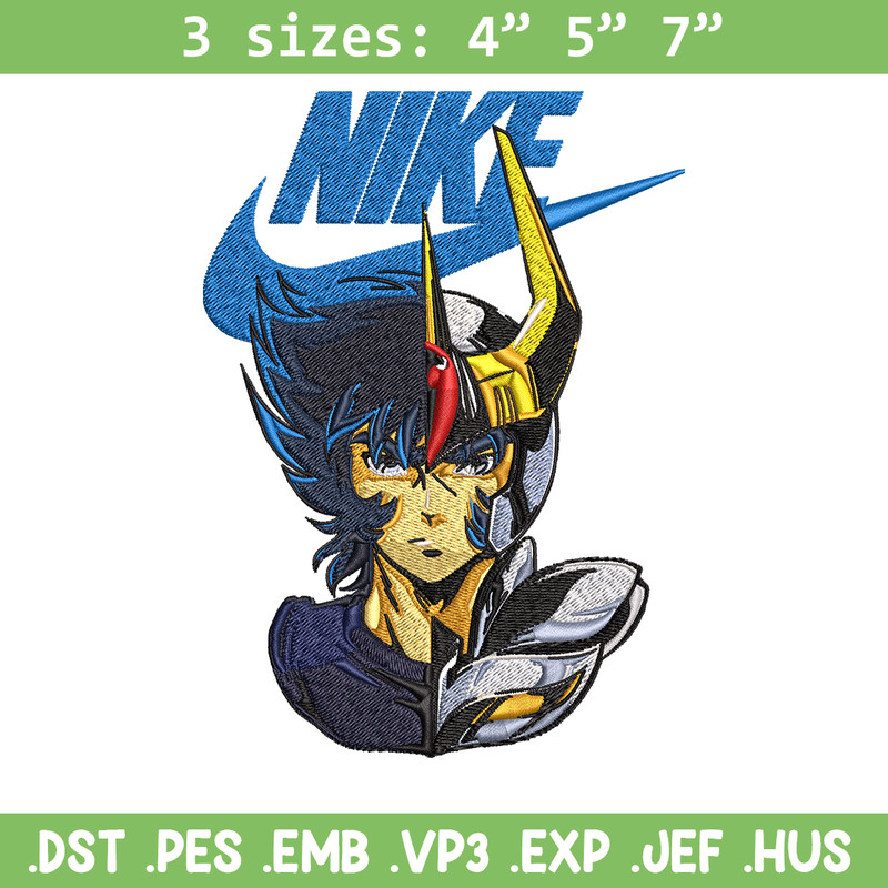Saint seiya Nike Embroidery design, saint seiya Nike Embroidery, Nike design, Embroidery file, Instant download..jpg