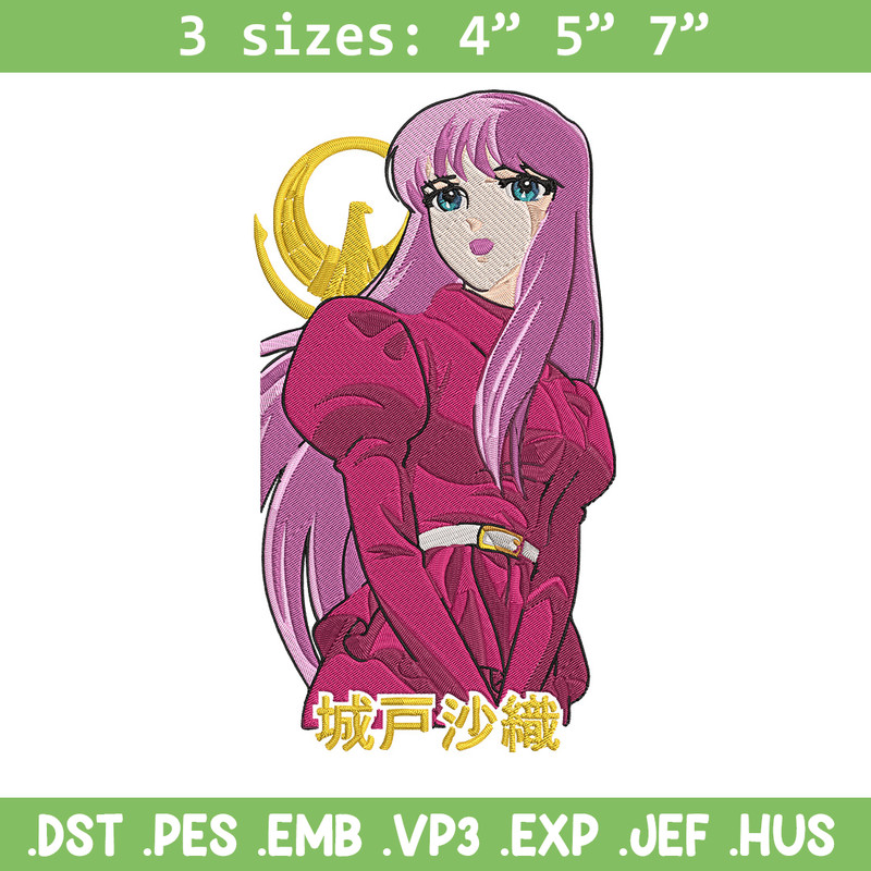 Saori Kido Embroidery Design, Athena Embroidery, Embroidery File, Anime Embroidery, Anime shirt, Digital download.jpg
