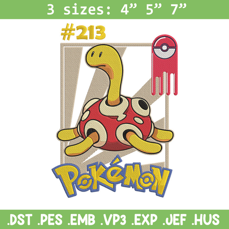 Shuckle Embroidery Design, Pokemon Embroidery, Embroidery File, Anime Embroidery, Anime shirt, Digital download..jpg