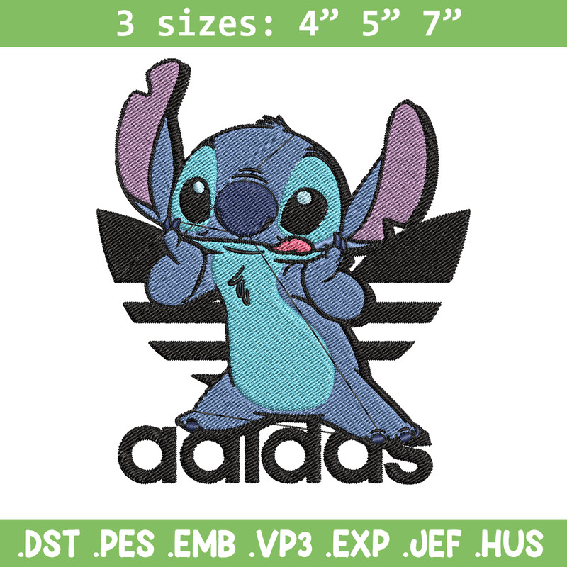 Stitch adidas Embroidery Design, Adidas Embroidery, Embroidery File, Brand Embroidery, Logo shirt, Digital download.jpg