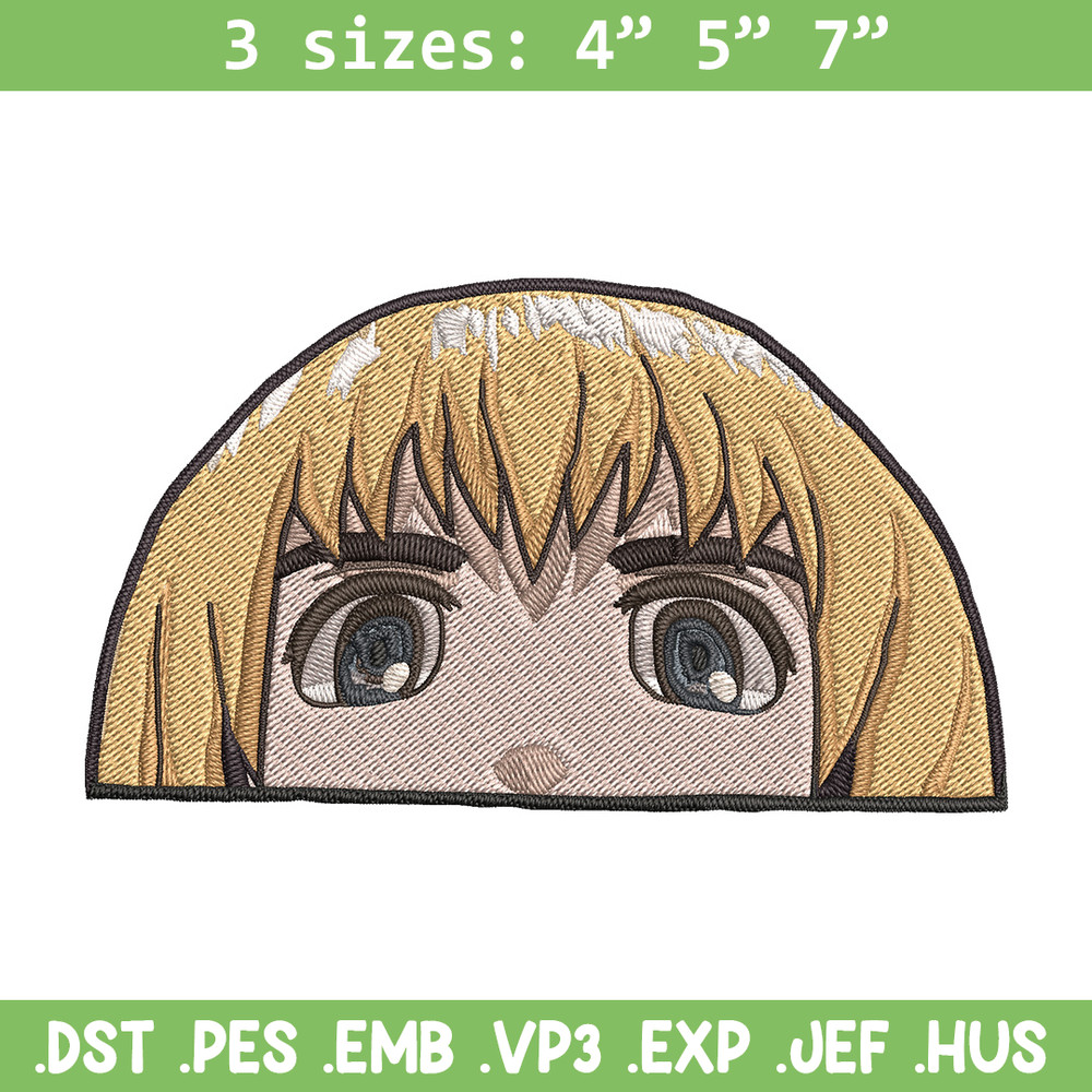 Armin Peeker Embroidery Design, Aot Embroidery, Embroidery File, Anime Embroidery, Anime shirt, Digital download.jpg