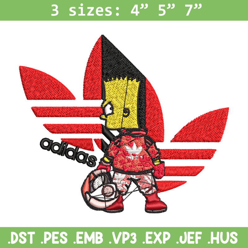Bart racer adidas Embroidery Design, Adidas Embroidery, Brand Embroidery, Embroidery File, Logo shirt, Digital download.jpg