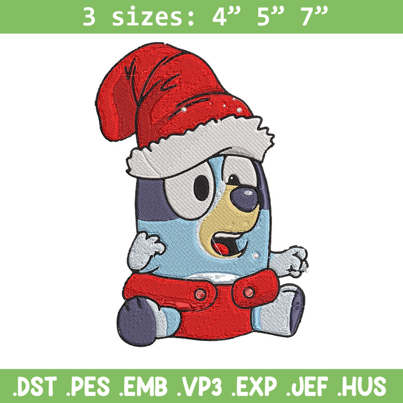 Bluey baby Embroidery Design, Bluey Embroidery, Embroidery File, Chrismas Embroidery,Anime shirt, Digital download..jpg