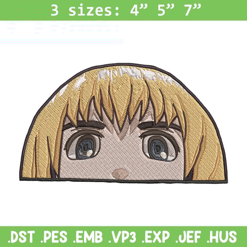 Armin Peeker Embroidery Design, Aot Embroidery, Embroidery File, Anime Embroidery, Anime shirt, Digital download.jpg