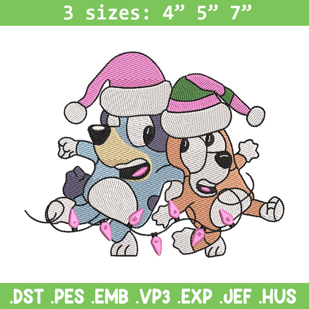 Bluey bingo embroidery design, Bluey embroidery, Chrismas design, Embroidery file, Embroidery shirt, Digital download.jpg