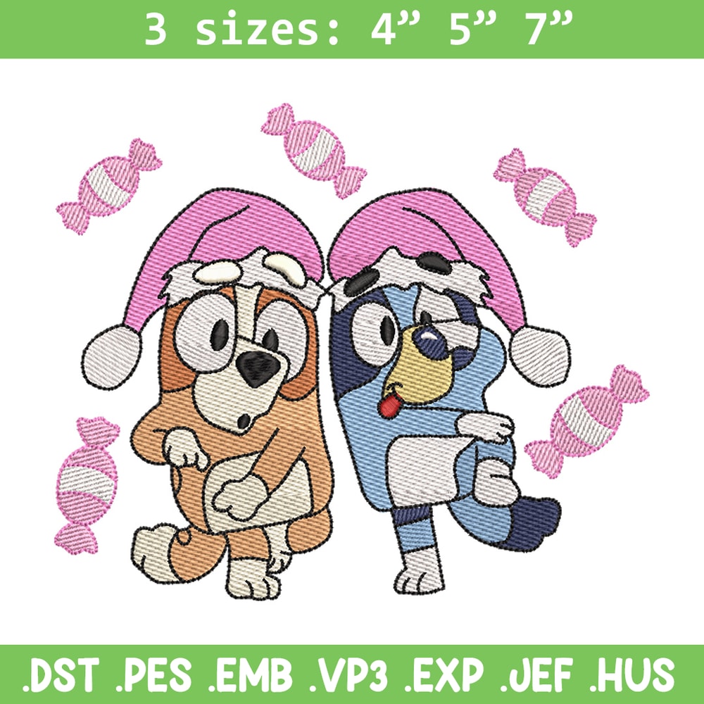 Bluey funny embroidery design, Bluey embroidery, Chrismas design, Embroidery file, Embroidery shirt, Digital download.jpg