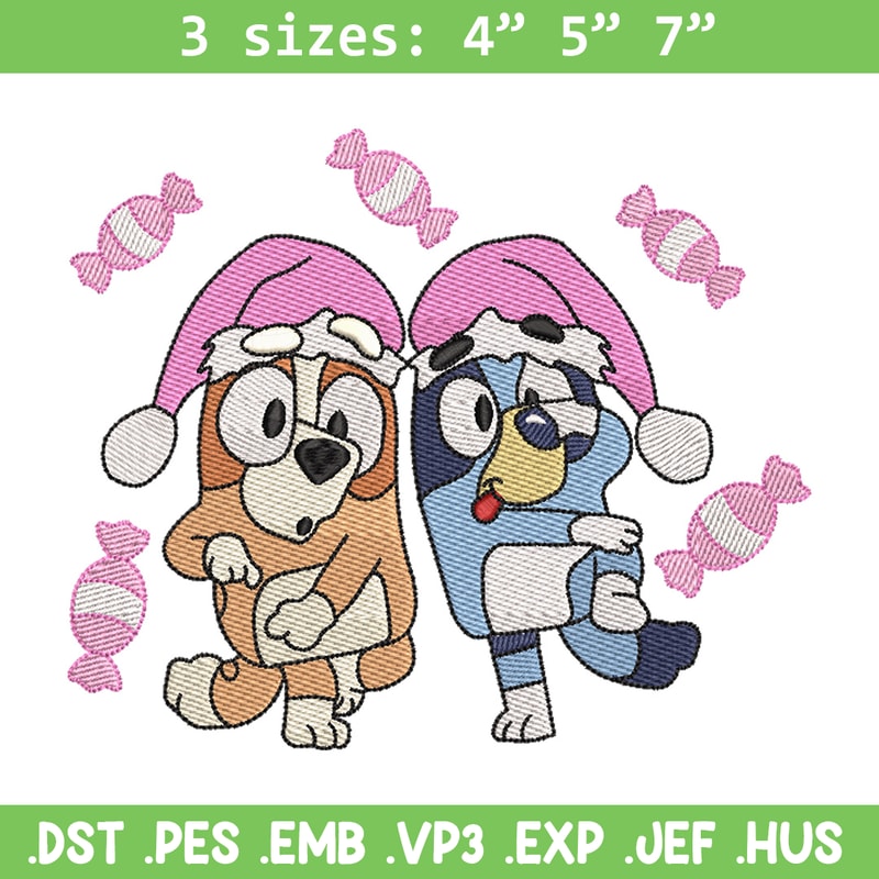 Bluey funny embroidery design, Bluey embroidery, Chrismas design, Embroidery file, Embroidery shirt, Digital download.jpg