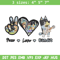 Bluey Peace Love bandit Embroidery design, Bluey cartoon Embroidery, cartoon design, Embroidery File, Instant download..jpg